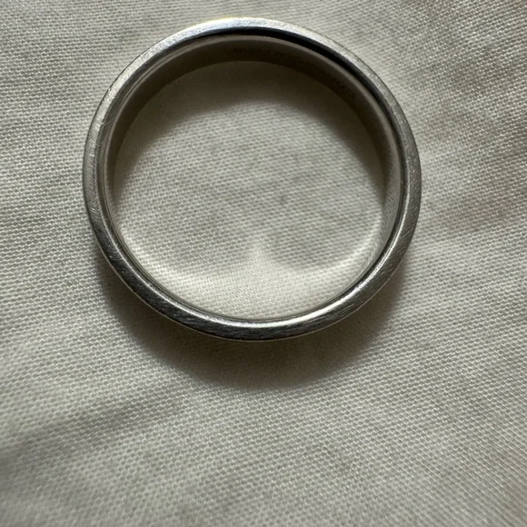 Tiffany & Co. Platinum Satin Finished Men’s Wedding Band Size 10 - Picture 5 of 7